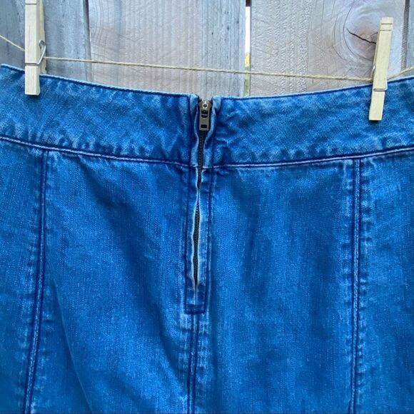 Free people denim mini skirt size 6 - Picture 2 of 7